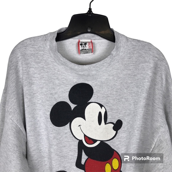 Vintage Disney Designs Gray Mickey Mouse Sweatshirt - Picture 2 of 11